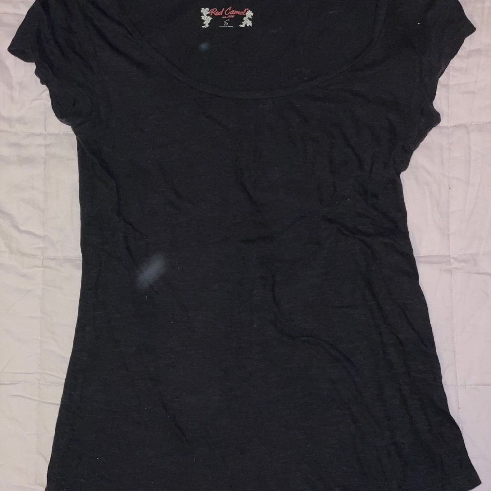 black longer t-shirt